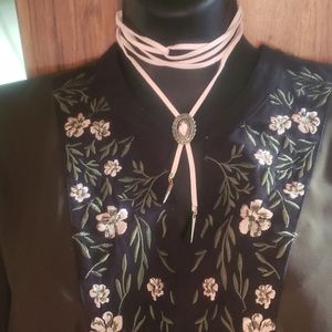 Pink Western Bolero Wrap Choker Necklace | Jewelry